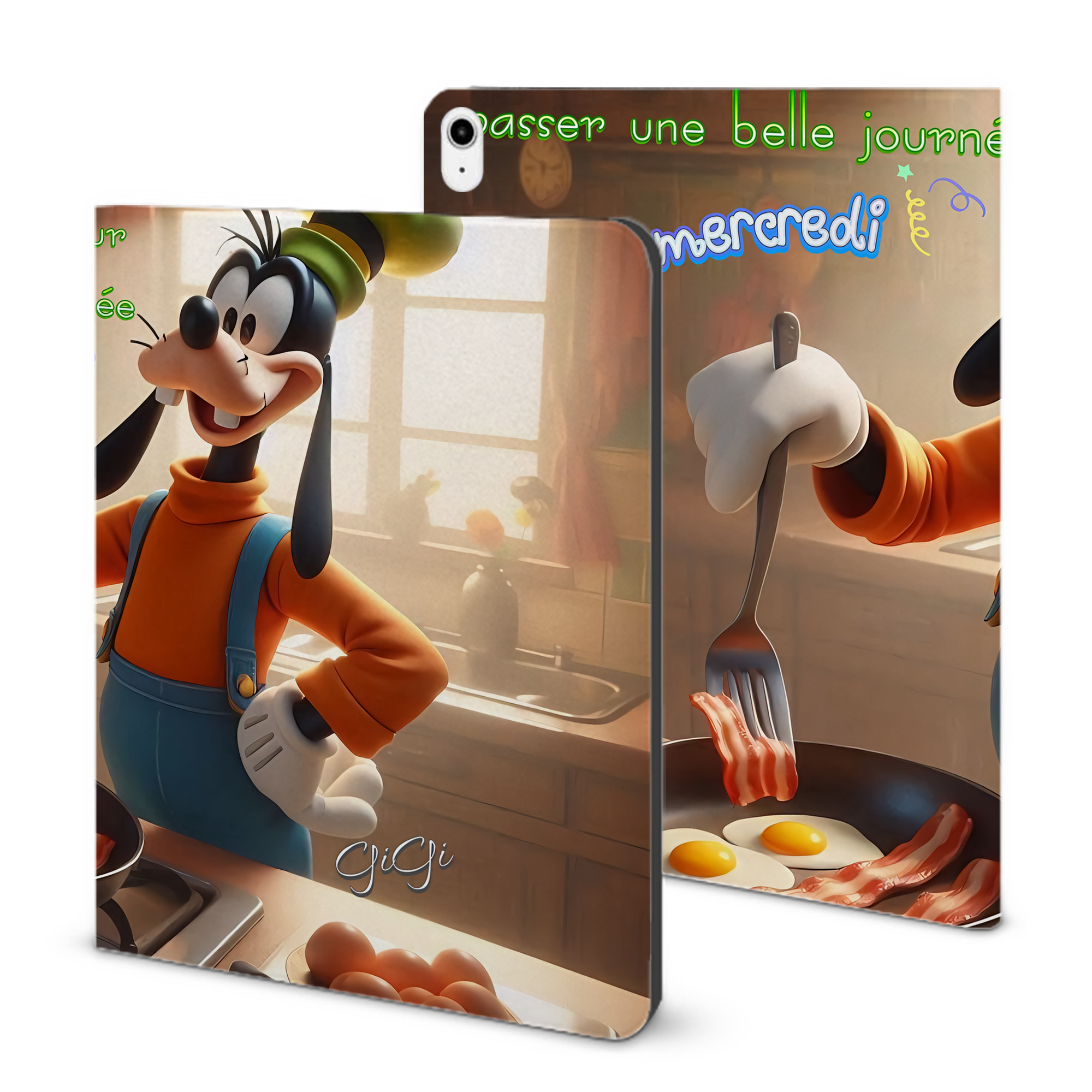 （画像用） ミッキーマウス Mickey Mouse IPadケース ペンホルダー付き ブックスタイルデザイン